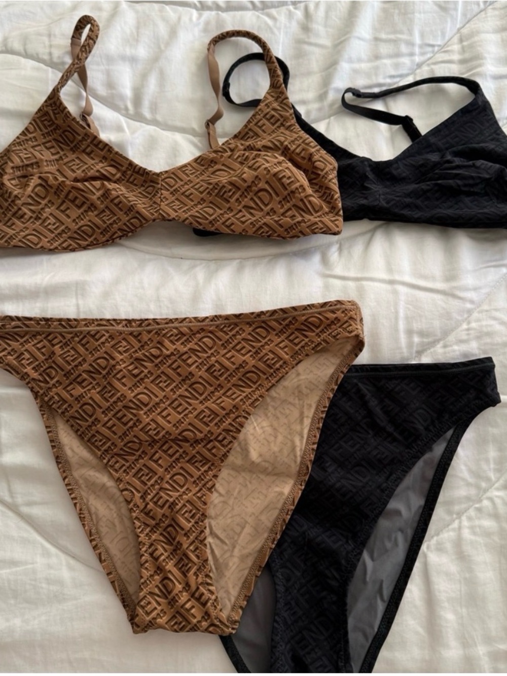 Fendi Monogram Bikini Set BLACK ONLY